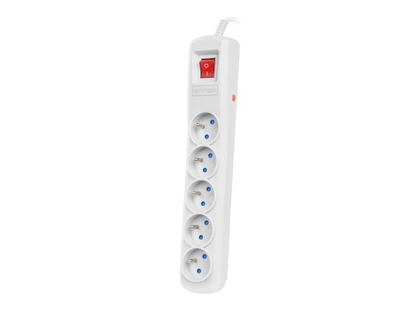 ARMAC Power strip POWER R5 1.5M SZARA 1