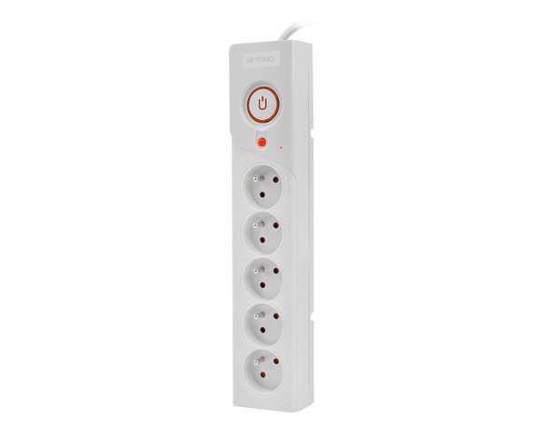 ARMAC Power strip POWER Z5 5M SZARA 1