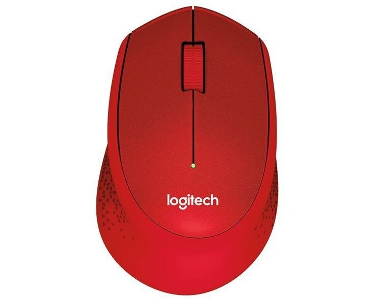 Logitech Mouse M330 Silent Plus Czerwona 1