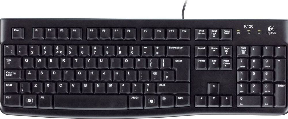 Logitech KeyboardK120 Black US OEM 1