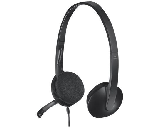 Logitech Headphones with mikrofonem H340 1