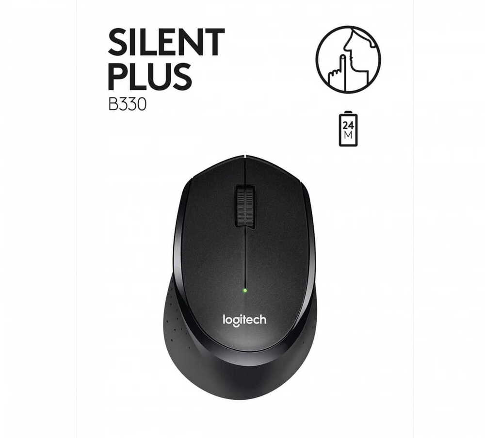 Logitech Mouse B330 Silent Plus Black 1