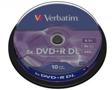 Verbatim DVD+R 8x 8.5GB DL10p 43666 cake 1