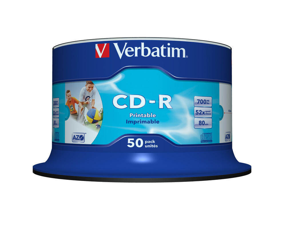Verbatim CD-R 52x 700MB 50p cake box 1