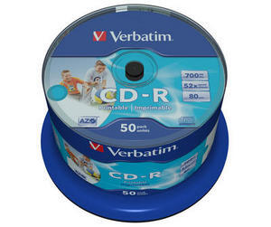 Verbatim CD-R 52x 700MB 50p 43438 cake 1