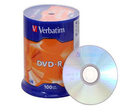 Verbatim DVD-R 16x 4.7GB 100p 43549 cake 1