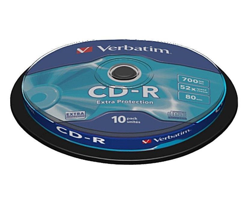 Verbatim CD-R 52x 700MB 10p 43437 cake 1