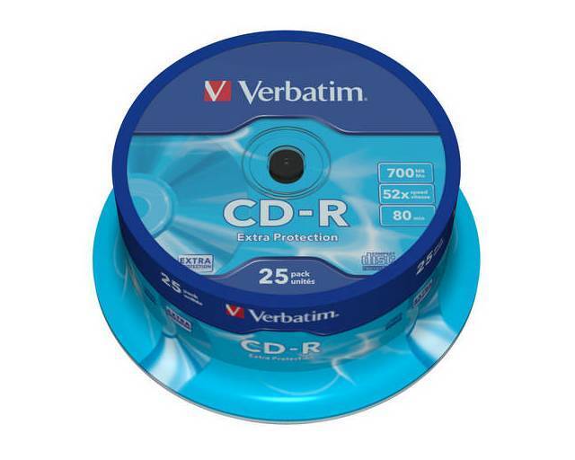 Verbatim CD-R 52x 700MB 25p 43432 cake 1