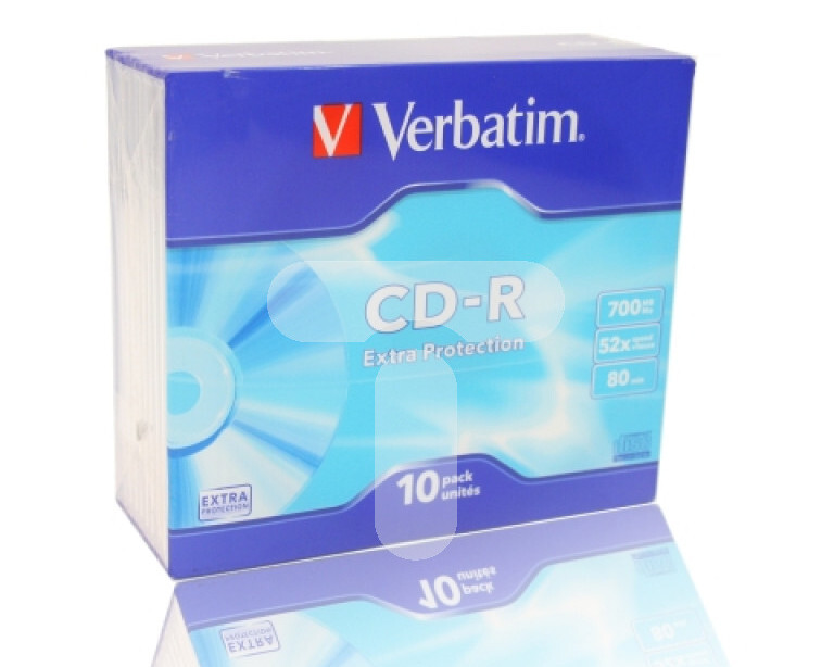 Verbatim CD-R 52x 700MB 10p 43415 slim 1