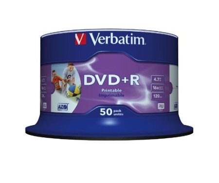 Verbatim DVD+R 16x 4.7GB 50p 43512 cake 1