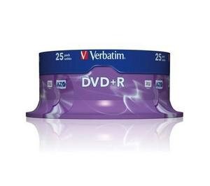 Verbatim DVD+R 16x 4.7GB 25p 43500 cake 1
