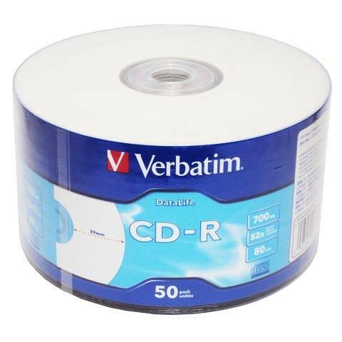Verbatim CD-R 52x 700MB 50p 43794 wrape 1