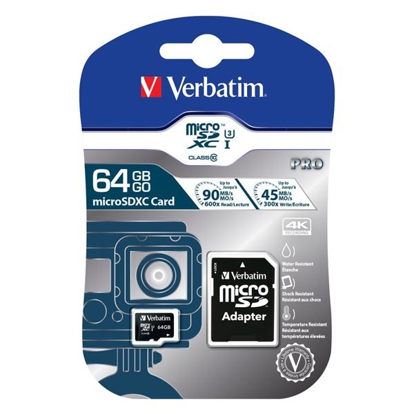 Verbatim Micro Secure Digital Card 64GB 1