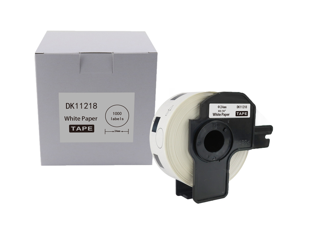 Etykieta BROTHER DK-11218 24mm 1000szt czarny na białym zamiennik 1