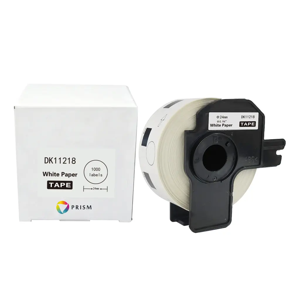 PRISM Brother etykieta DK-11218 24mm 1000szt czarny na białym 1