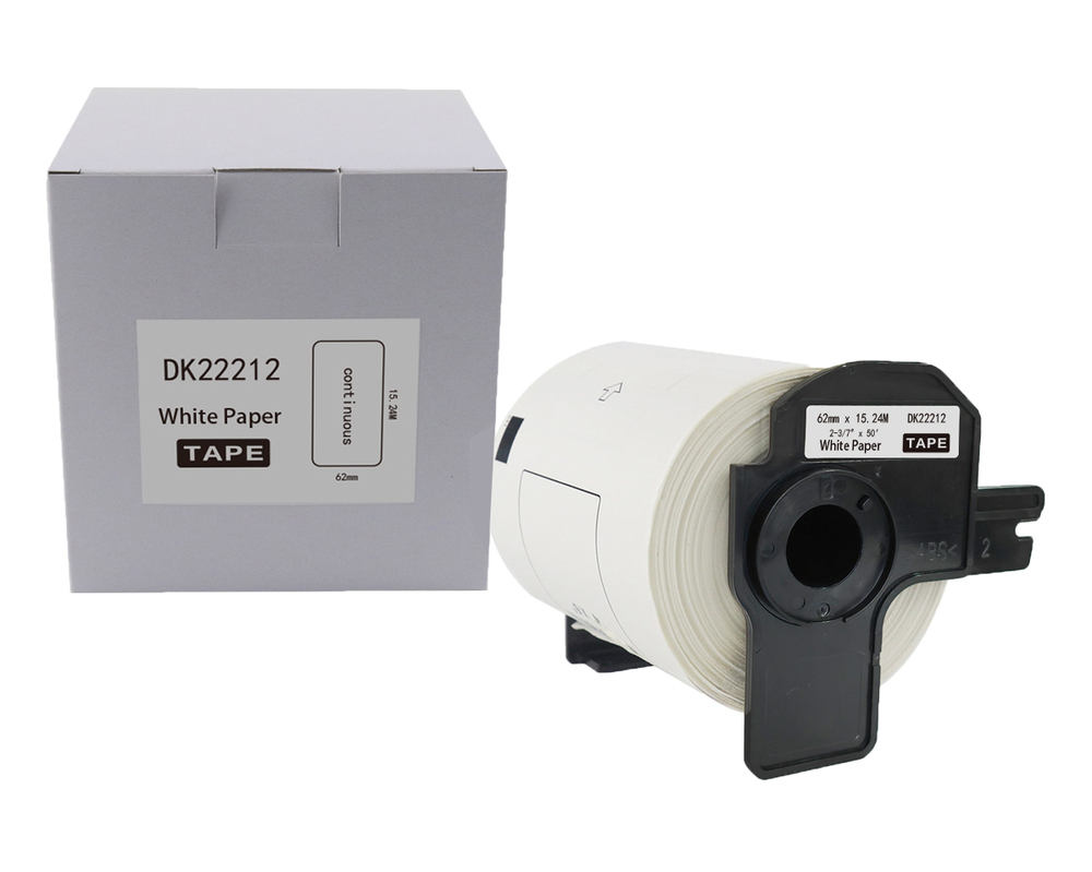Etykieta BROTHER DK-22212 62mm x 15,24m czarny na białym zamiennik 1