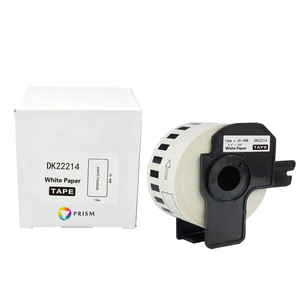 PRISM Brother etykieta DK-22214 12mm x 30,48m czarny na białym 1