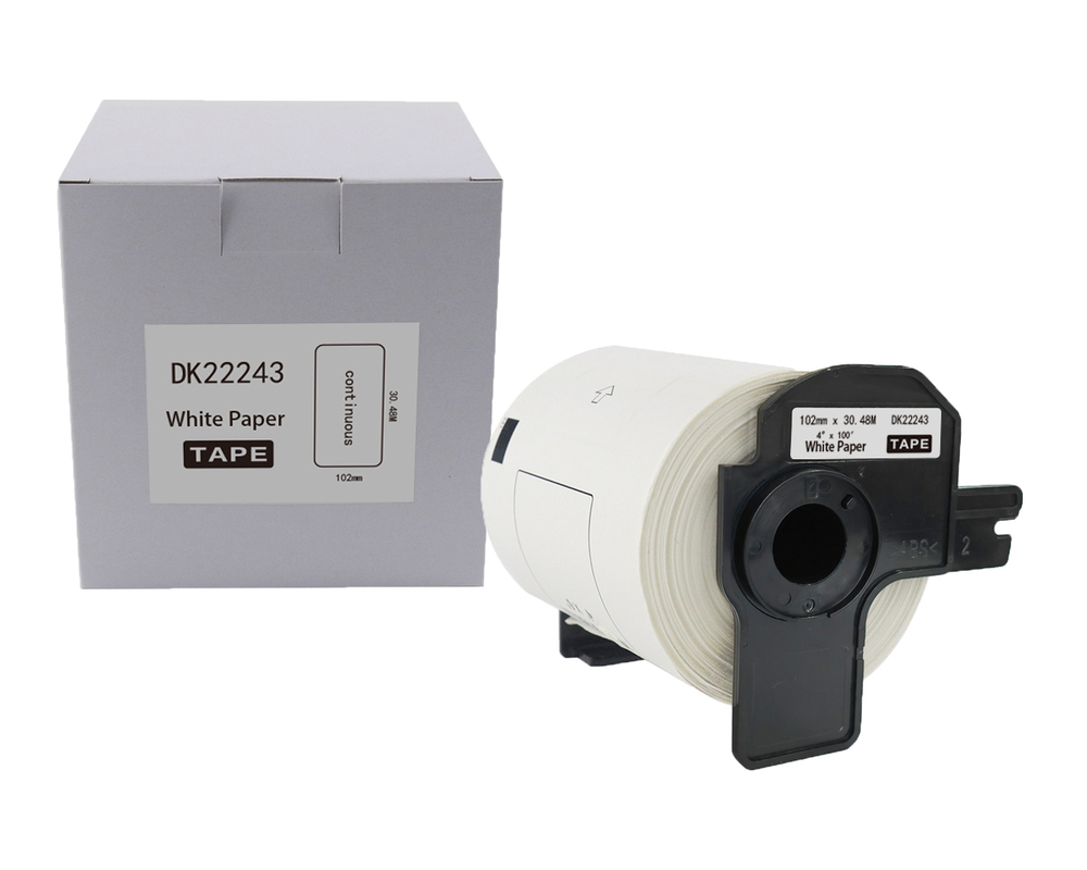PRISM Brother etykieta DK-22243 102mm x 30,48 czarny na białym 1