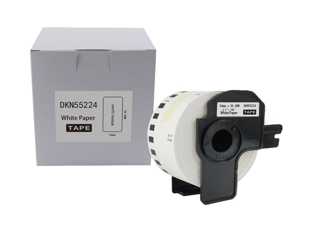 Etykieta BROTHER DK-N55224 54mm x 30,48m czarny na białym zamiennik 1