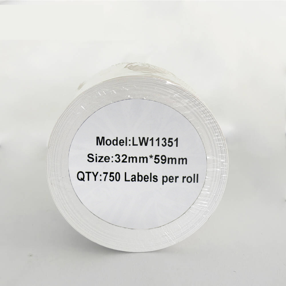 Etykieta DYMO LW 11351 54mm x 11mm 1500s czarny na białym zamiennik S0722360 1