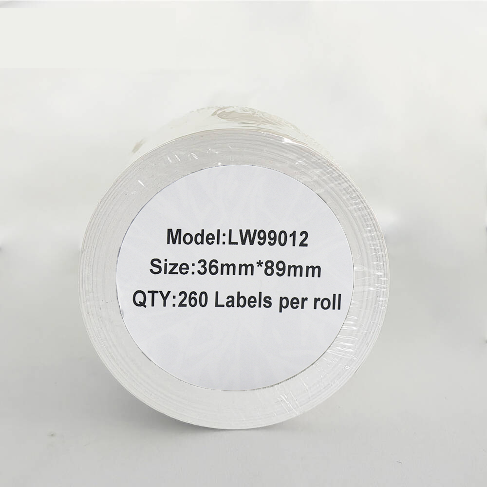 Label DYMO LW 99012 36mm x 89mm 260sz Black on White compatible cartridge S0722400 1