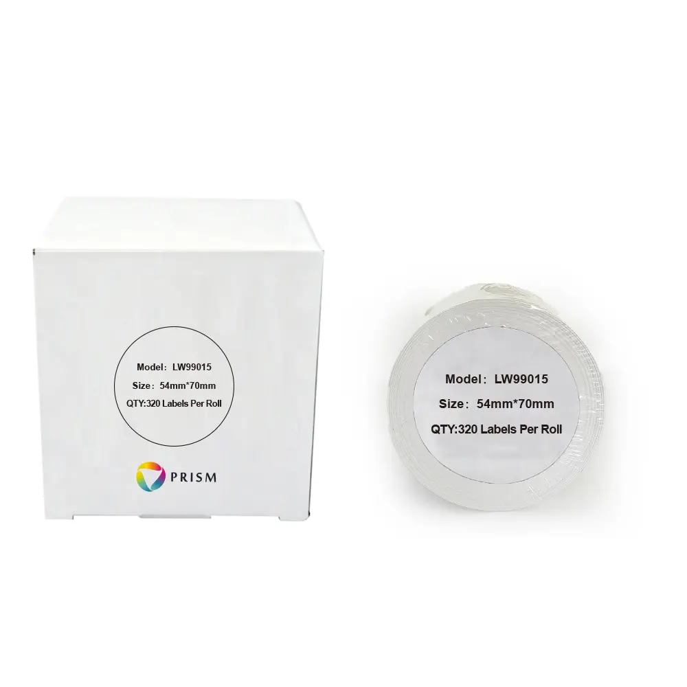 PRISM Dymo etykieta LW 99015 54mm x 70mm 320sz czarny na białym zamiennik S0722440 1