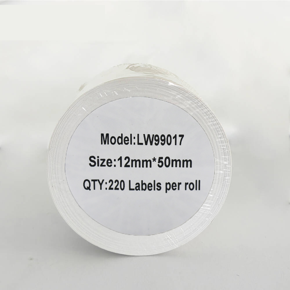 Etykieta DYMO LW 99017 12mm x 50mm 220sz czarny na białym zamiennik S0722460 1
