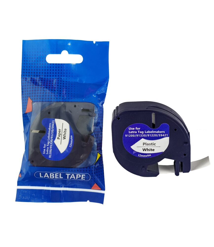 Tape DYMO LT 59421 12mm x 4m S0721510 Black on White compatible cartridge 1