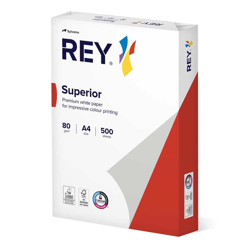 Papier ksero A4 Rey Superior 80g Białość 168 klasa A 1