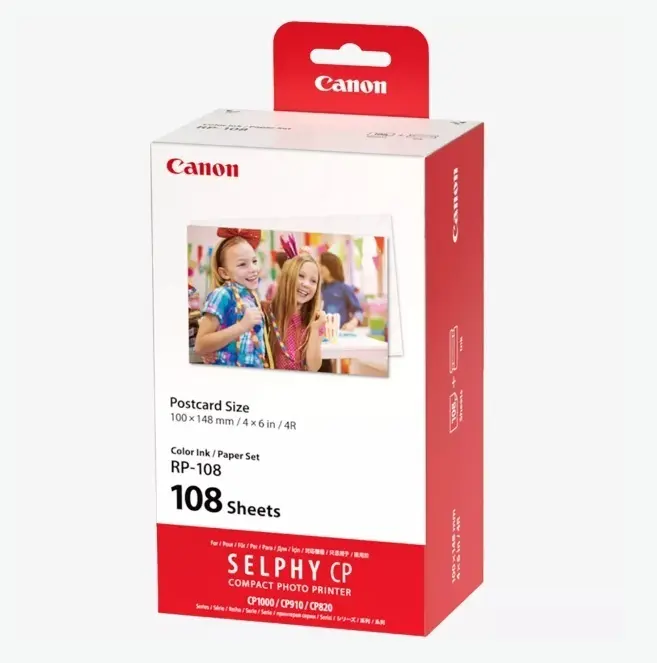 Canon RP-108 CMYK 6ml + Paper Ink cartridges Ink cartridgejet color 6ml + 108 ark 1