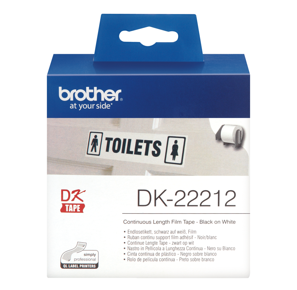 Brother Tape DK-22212 62mmX15.24m White 1