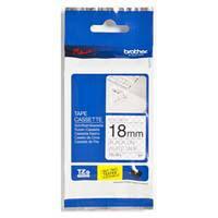 Brother Tape TZE-SE4 Black druk/White pad. laminowane. 8 1