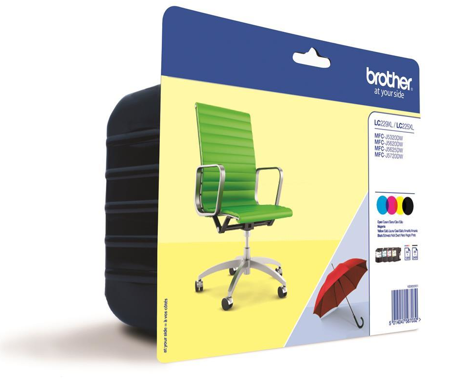 Brother Ink cartridge 1xLC229XL BK + 3xLC225XL CMY Value Pack 1