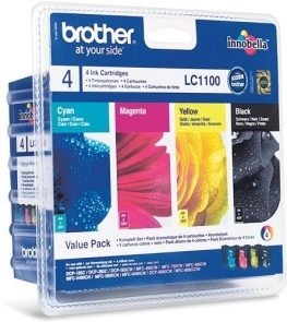 Brother Ink cartridge LC1100 CMYK 4pack 1