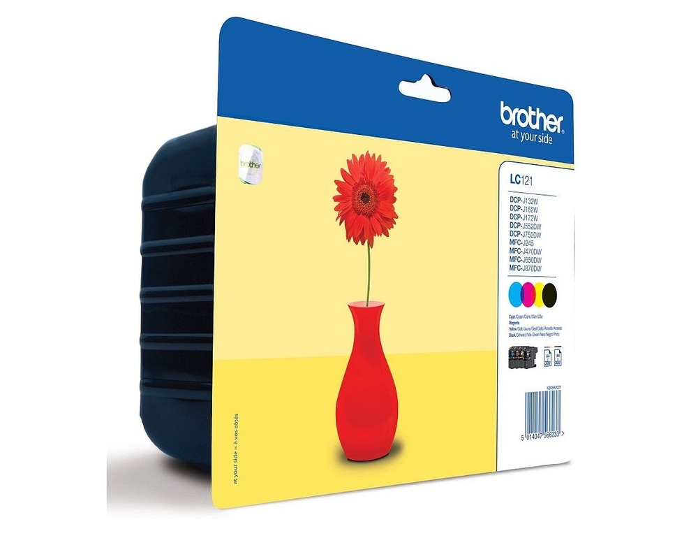 Brother Ink cartridge LC121 CMYK 4pack 1