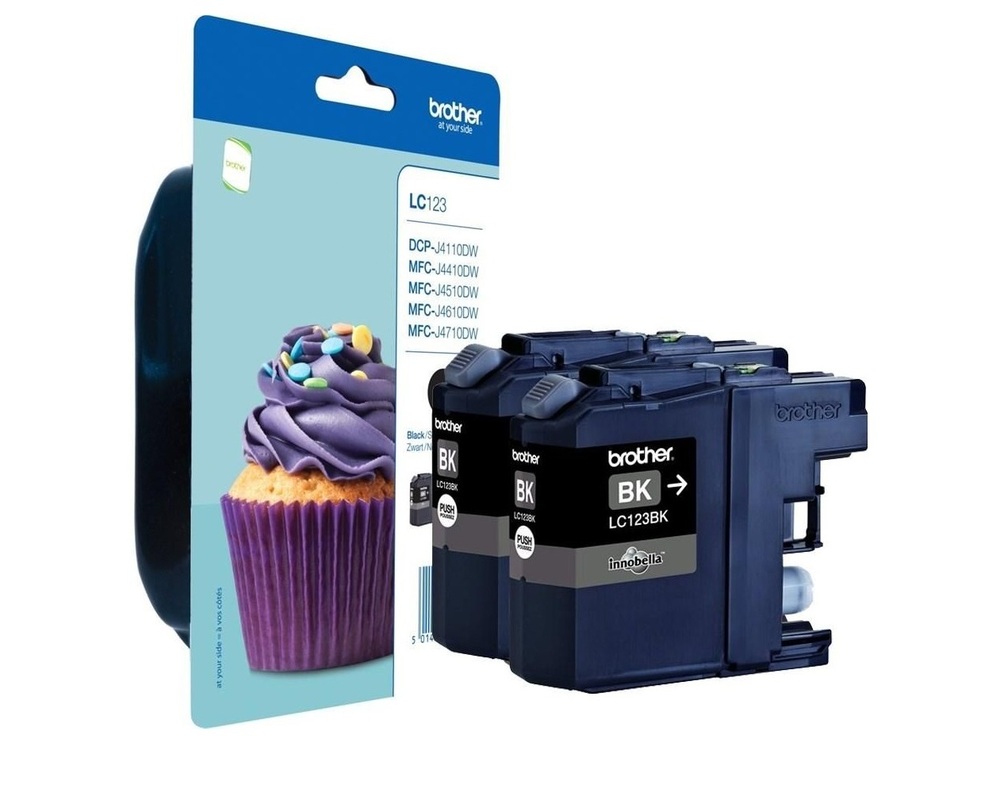 Brother Ink cartridge LC123 Black 2 pack 1