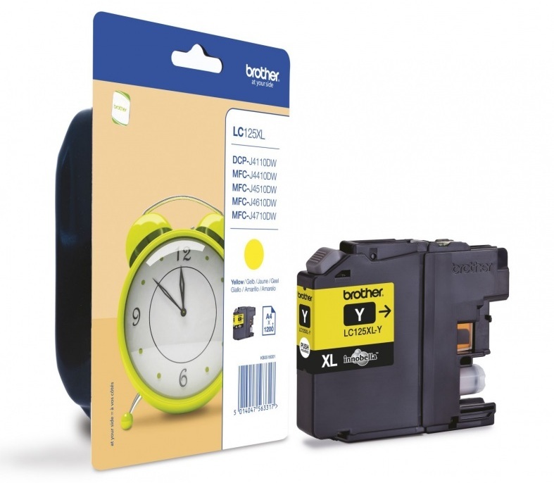 Brother Ink cartridge LC125XLY Yellow 1.2K 1
