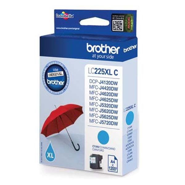 Brother Ink cartridge LC225XLC Cyan 1.5K 1