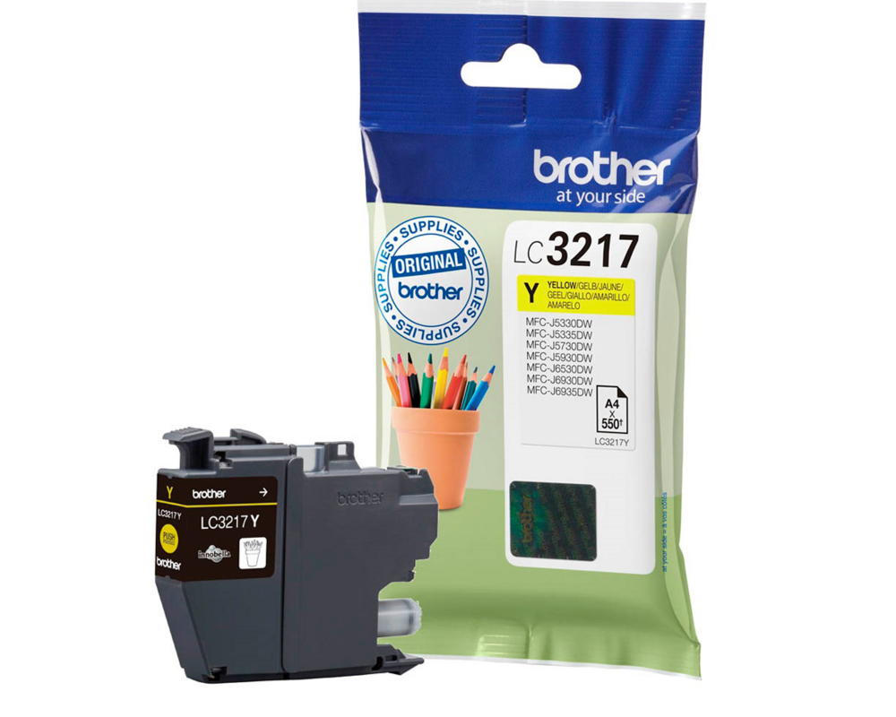 Brother Ink cartridge LC3217Y Yellow 550str 1