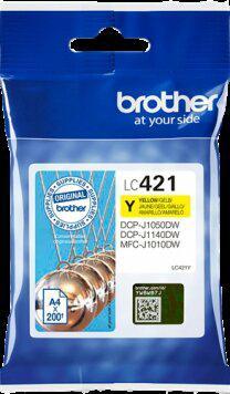 Brother Ink cartridge LC421Y Yellow 200str 1