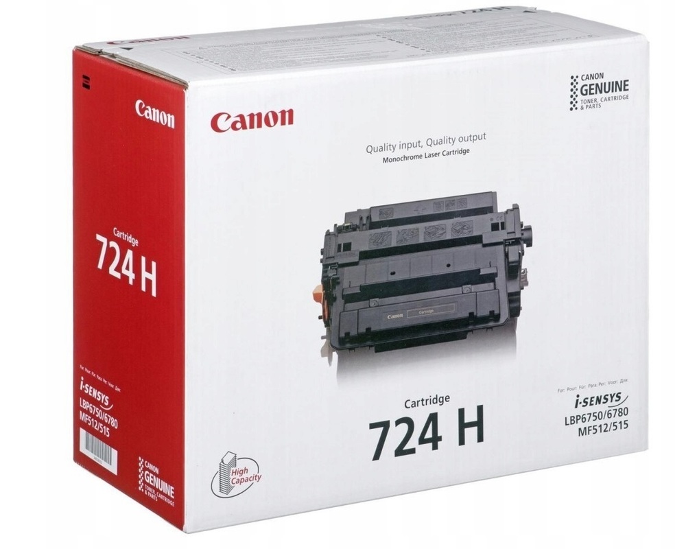 Canon Toner CRG 724H Black 12.5K 1