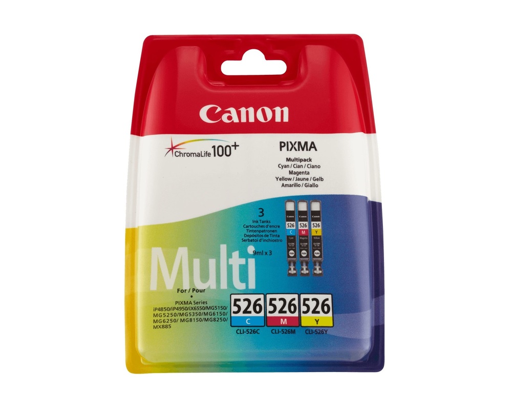 Canon Ink cartridge CLI-526 CMY 3pack 3 x 520 pages 1