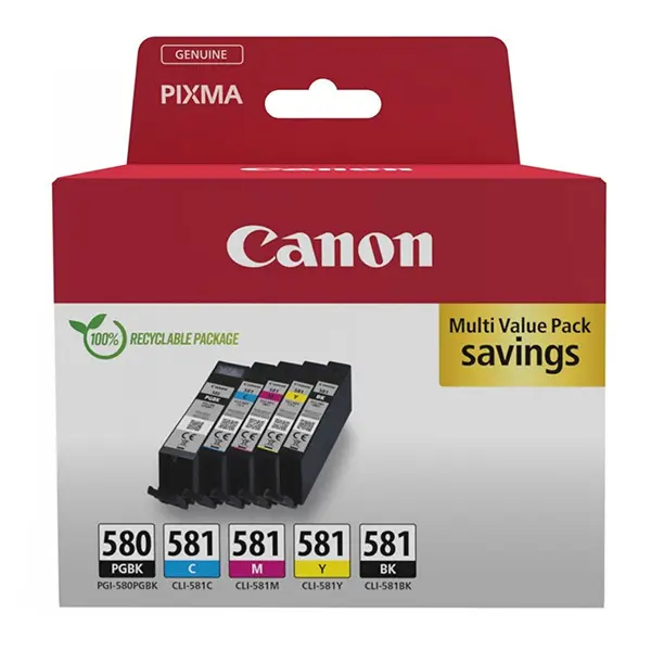 Canon Ink cartridge PGI-580/CLI-581 PGBK/C/M/Y/BK 1