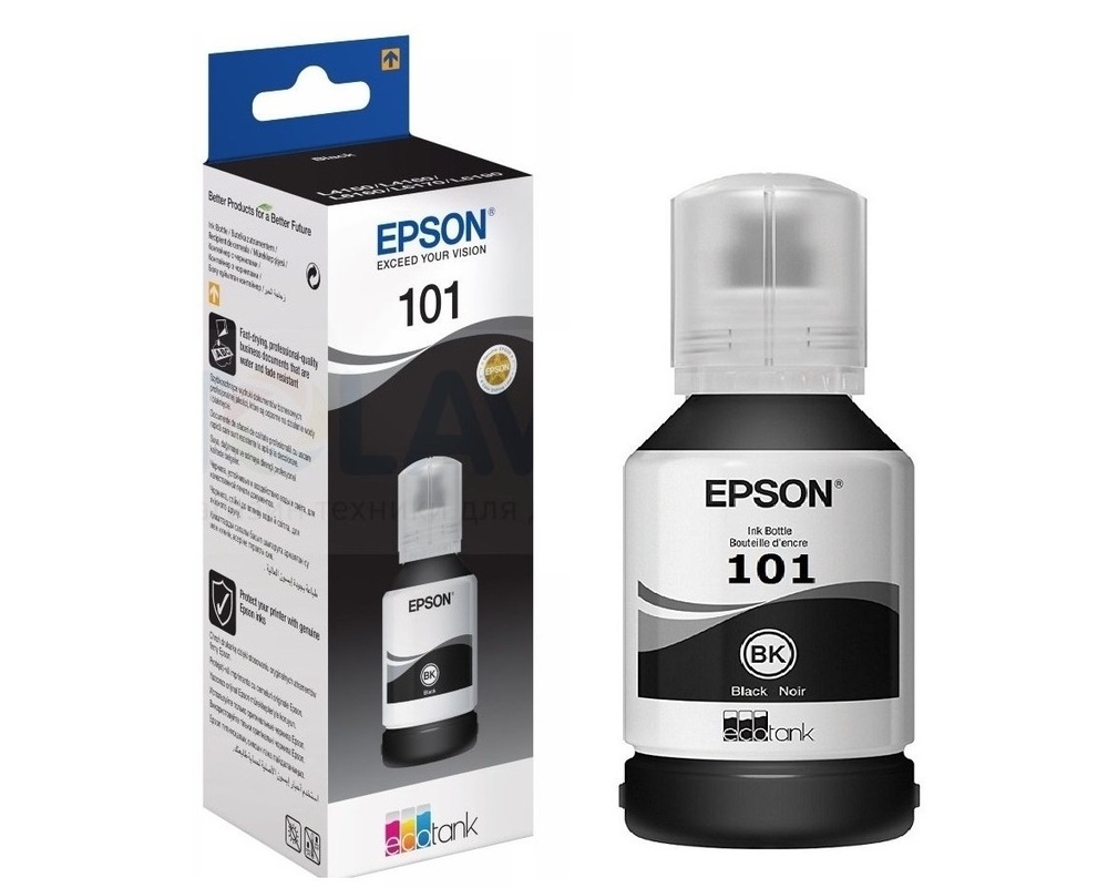 Epson Ink cartridge 101 EcoTank L6160/6170 Black. 127ml 1