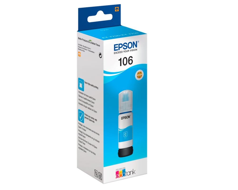 Epson Ink cartridge 106 EcoTank ET-7700 Cyan 70ml 1