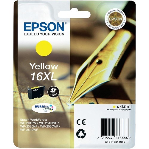 Epson Ink cartridge 16XL WF2010 T1634 Yellow 6.5ml 1
