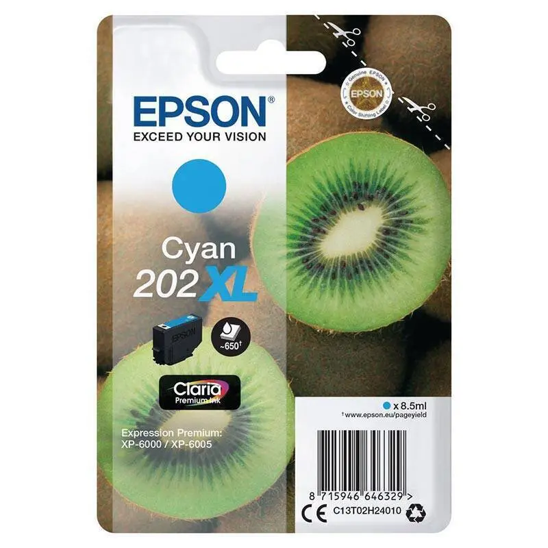 Epson Ink cartridge 202XL Stylus XP-6000 Cyan 8.5 1