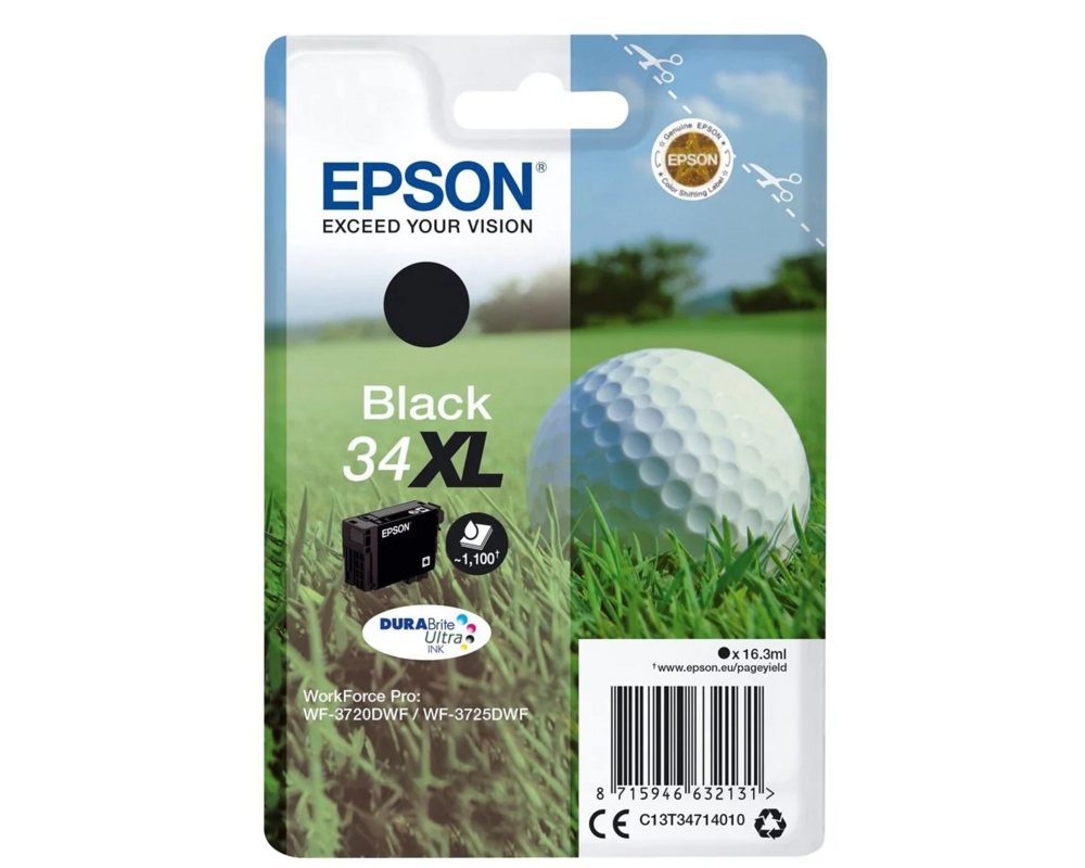 Epson Ink cartridge 34XL WF3720/3725 T3471 Black 16.3ml 1
