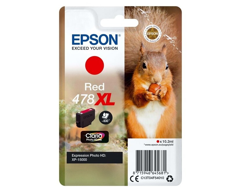 Epson Ink cartridge 478XL XP-1500 Red 10.2ML 10.2ml 1
