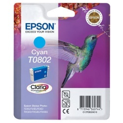 Epson Ink cartridge Claria R265/360 T0802 Cyan 7.4ml 1